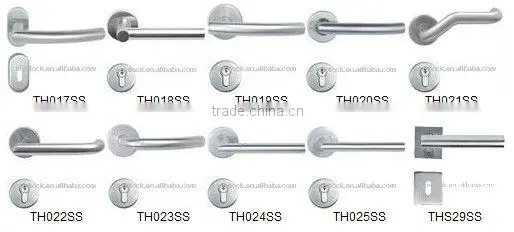 TH003:Stainless Steel Lever Handle with Escutcheon