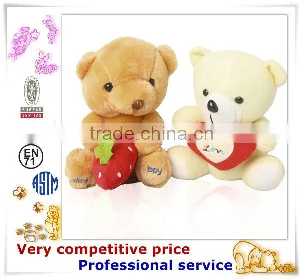 OEM Stuffed Toy,Custom Plush Toys, heart to heart bear sale