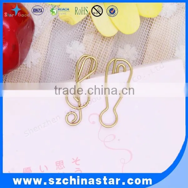 Metal stationery clip free design variety shape clip