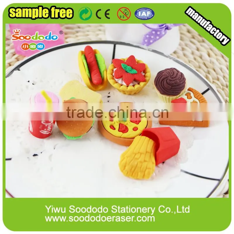 Fast Food Shape Chinese Eraser Manufacturer