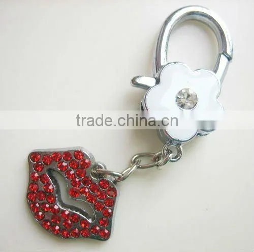 Rhinestone flower lobster buckle