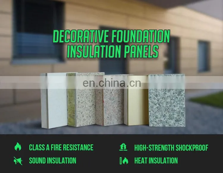 Structural Soundproof Sound Absorption Fireproof Insulated Rock wool Corrugated Sandwich Panels For Walls