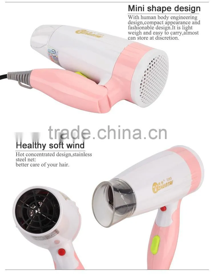 Foldable Hair Dryer Travel Cordless Hair Dryers with Diffuser