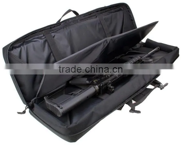36 Double Rifle Case - 36" Padded Long Gun Case & Rifle Storage Backpack With Molle Pouches, Integrated Pistol Cases
