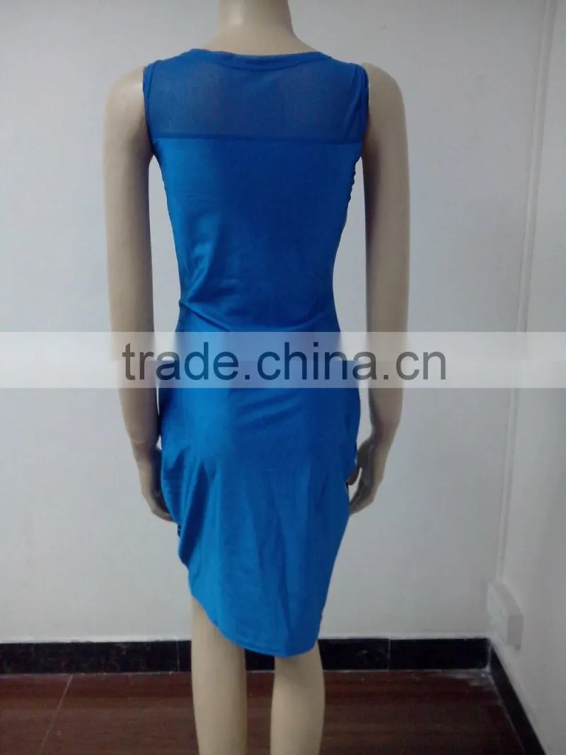 sleeveless fashion dress sexy night dress bodycon dress