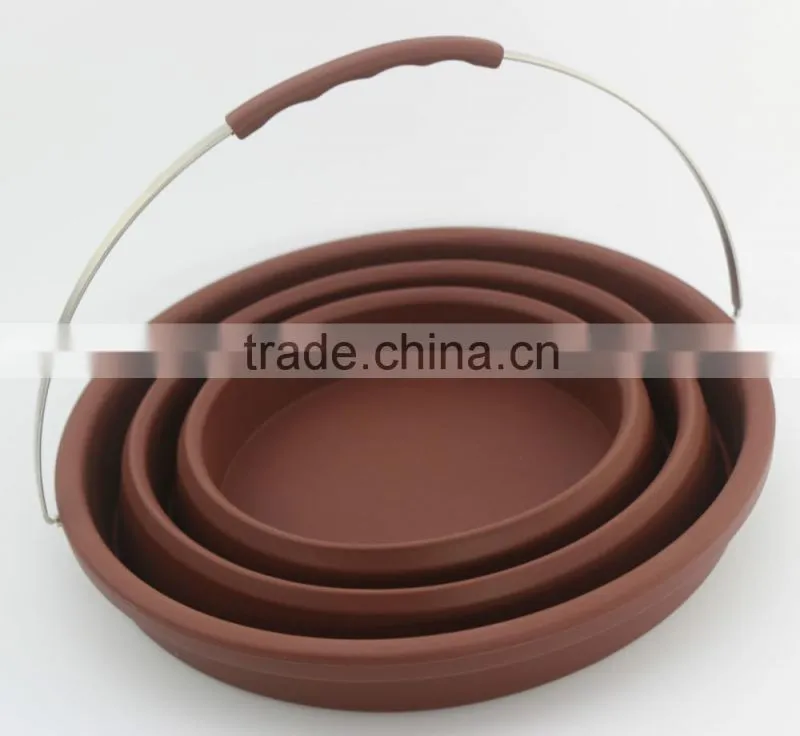 Muti-Functional Food Grade silicone bucket foldable