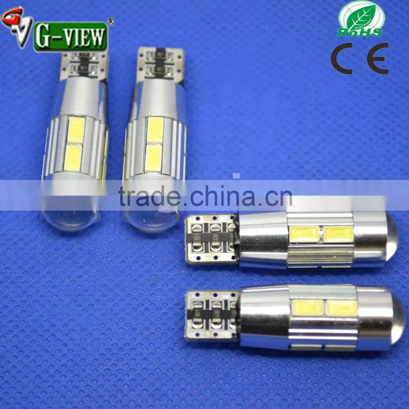 Super bright canbus LED w5w T10 10SMD 5630 error free LED interior light BULB