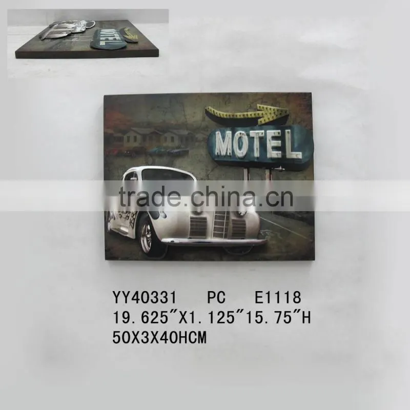 eco-friendly wall tin sign, vintage tin sign