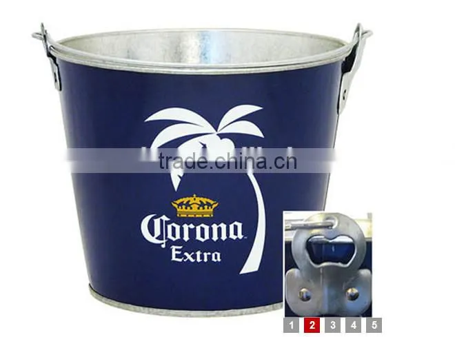 New available CCBB-201 5L galvanized iron custom ice bucket ice cooler ice pail