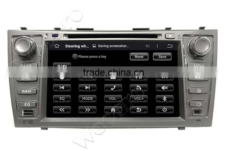 Wecaro WC-TC8006 Android 4.4.4 car stereo 1024 * 600 android car pc for toyota camry WIFI 3G A9 cpu