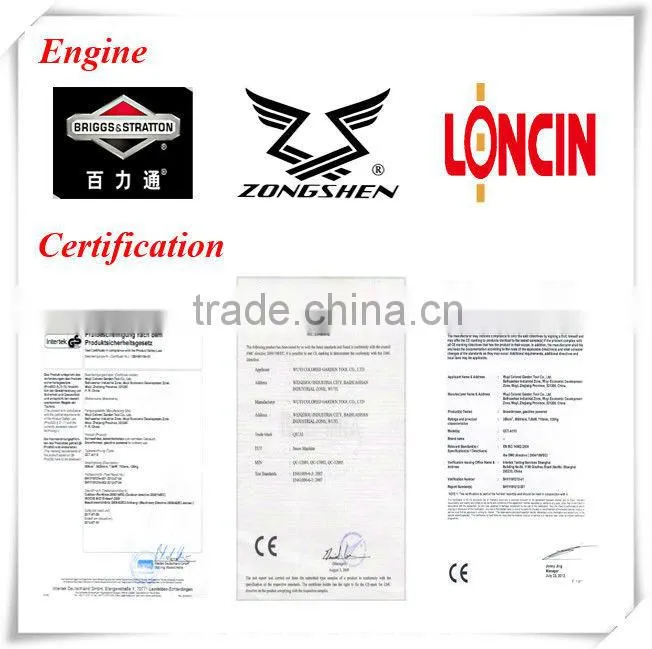 Loncin engine starters road sweeper