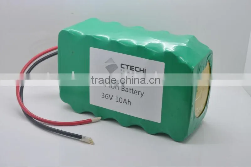E-bike 10ah li-ion battery pack 36v with good power