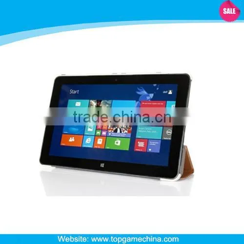 Slim 3 Folding +Silk Pattern Leather Back cover For Dell Venue 11 Pro 5130 Tablet Case