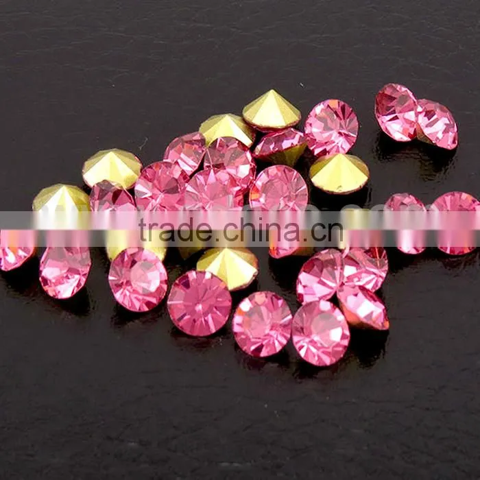 China glass chatons, crystal MC glass chatons with great sparkles for jewels