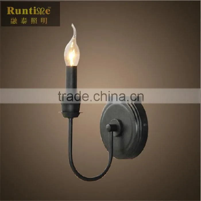 Modern decorative candle led wall sconces wall light fixture for hotel