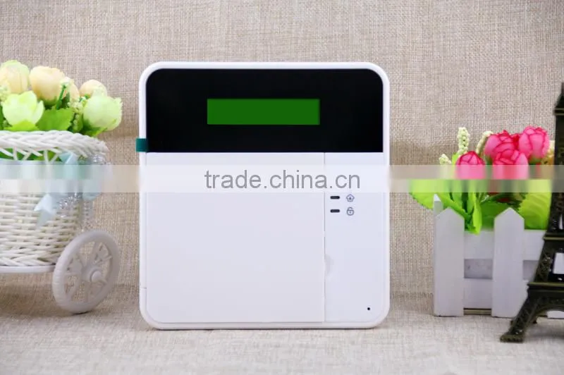 3 years'warranty APP home gsm alarm system wireless with yellow LCD , RFID/SMS intruder alarm system