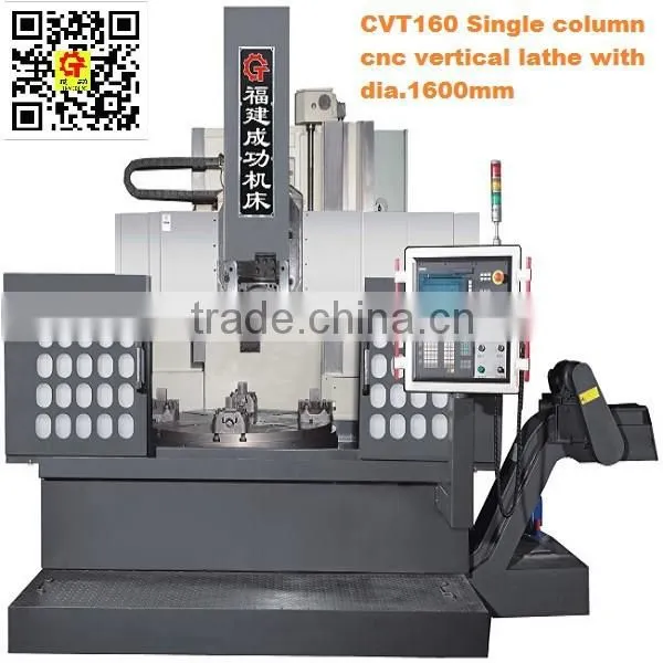 CVT160 single column new manual vertical lathe machine China vertical lathe machine