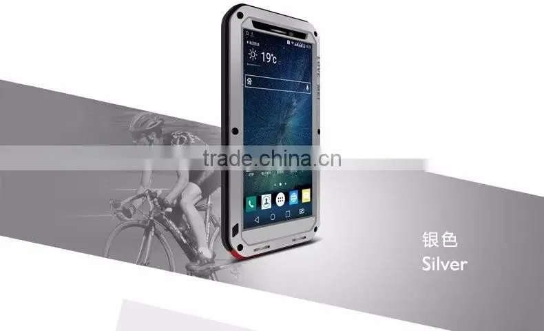 LOVE MEI Heavy Duty Waterproof Shockproof Metal Aluminum Powerful Case For LG V10 5.7 inch Gorilla Glass TB-0155