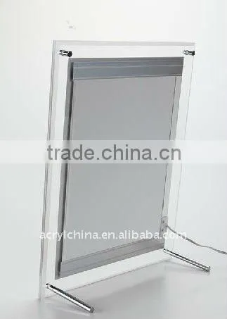Acrylic Advertising Frame / Display Poster Light Box / sunglass poster advertise