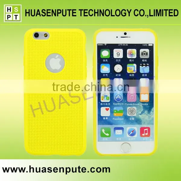 Light and Handy Ventilate TPU Cell Phone Back Cover for Iphone 6