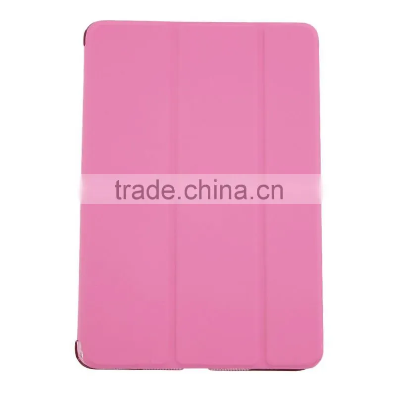 Ultra Slim Tri-Fold PU Leather Case with Crystal Hard Back Smart Stand Case Cover for iPad mini 1 2 3 7.9" tablet Flip Cover