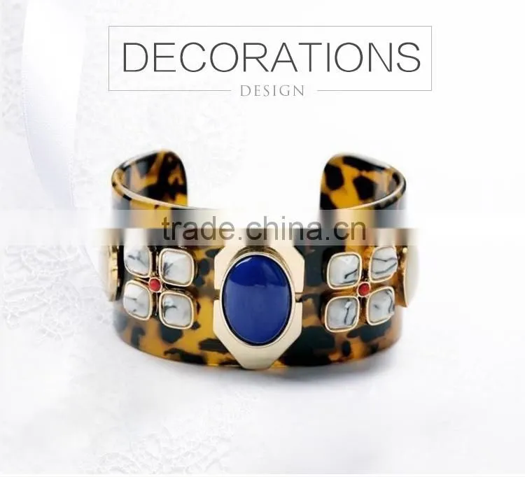 China Factory Wholesale Acetate Bangles Fashion Accessory Diamond jewelry BA003