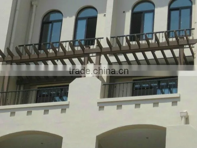 Recyclable wood plastic composite wpc garden arbour