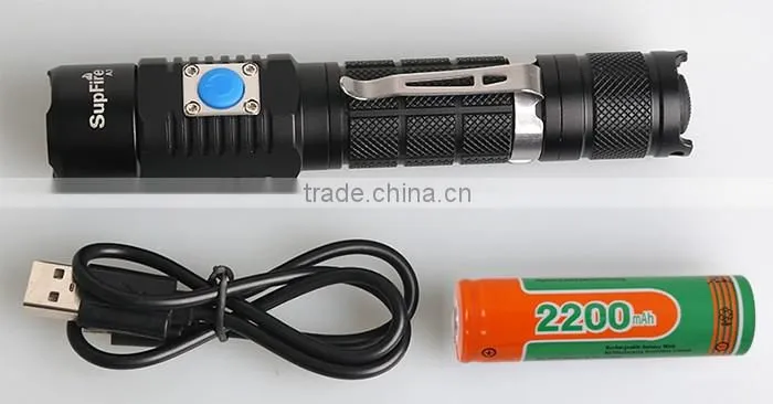 Hot model dual position switch USB flashlight A3