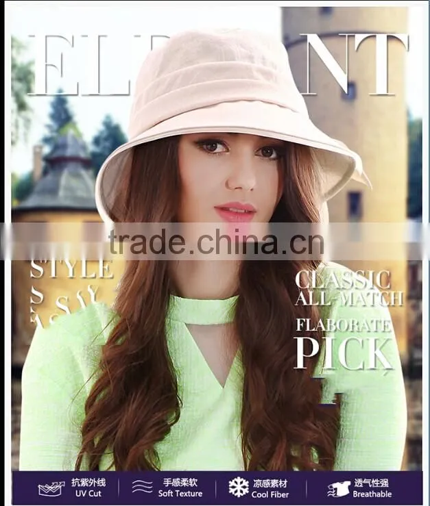 Factory Wholesale Summer Sun Hat Fashion Women Beret With Bowknot Design