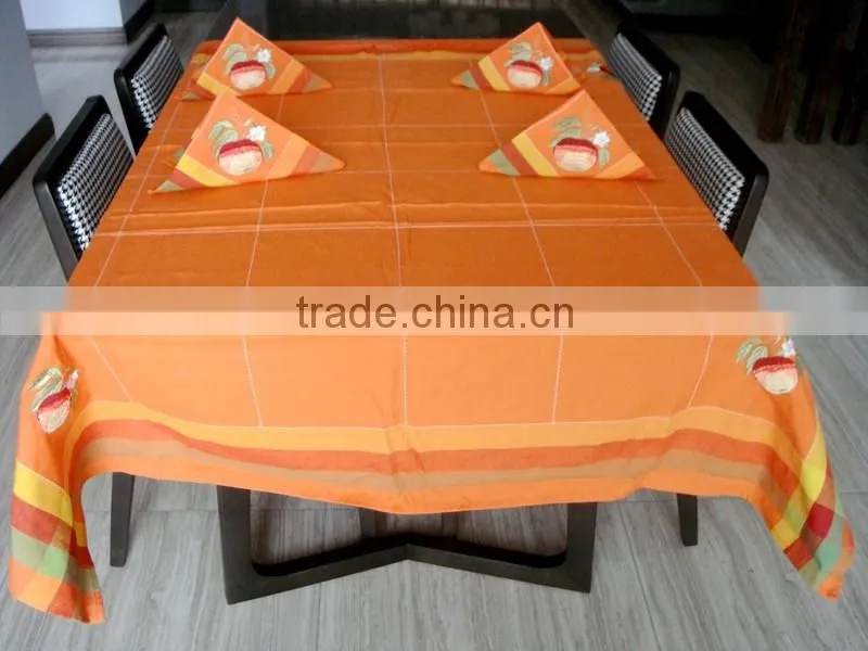 Embroidered Table cloth dish cloth