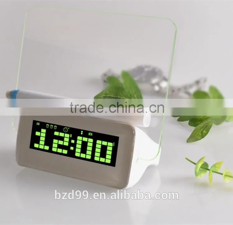 New Design Promotion Multi-functional Music Digital LED Message Board Alarm Clock with Countdown & Countup Functions
