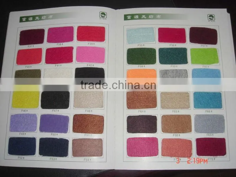 Non woven needle punched felt