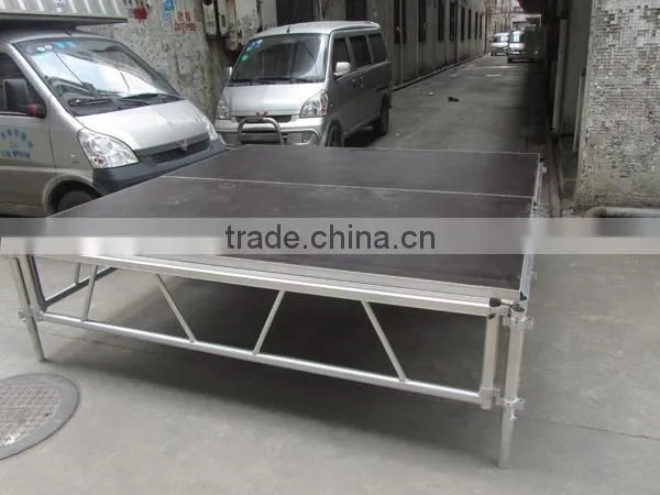 Manufacture 4ft x 4ft aluminum assembly stage, outdoor concert stage sale