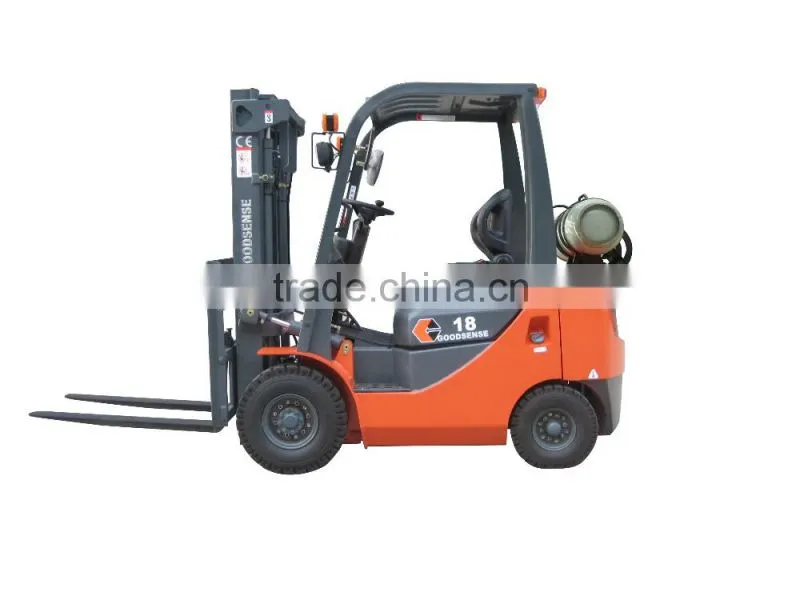 small warehouse lifting 1-1.8ton lpg gas forklift trucks prices for sale
