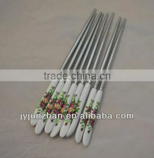 Ceramic chopsticks with SS410 and low price made by Junzhan factory directly