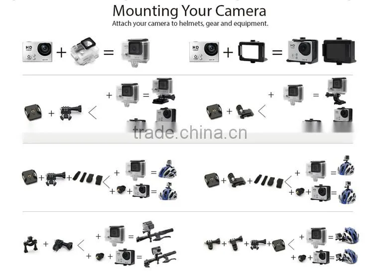 Dual Screens Wifi Action Camera 1080P FHD Sport DV DVR G3 Waterproof 30M 170 Wide Angle 12MP For Extreme Sports