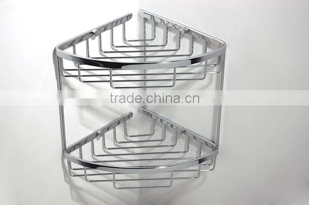 high quality corner bath shelf 2 tier shampoo shelf