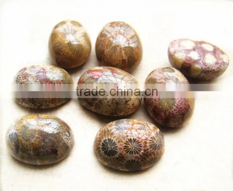 oval flat back cabochon snowflak stone