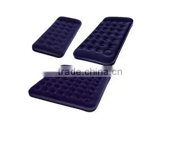2016 Fashionale inflatable air bed,high quality pvc air bed ,inflatable flocked air mattress