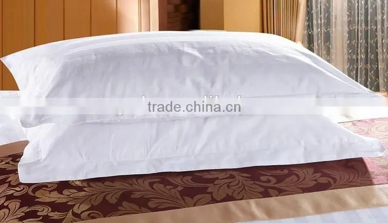 wholesale solid white cotton hotel pillow