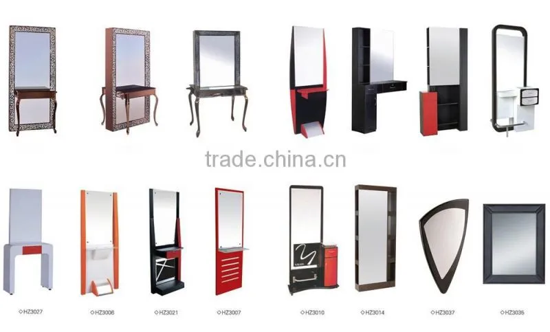 2015 HONGZI Simple and Decent European Style Hair Salon Mirrors