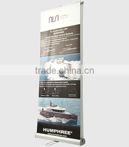 PP graphic double size roll up banner aluminum roll up banner