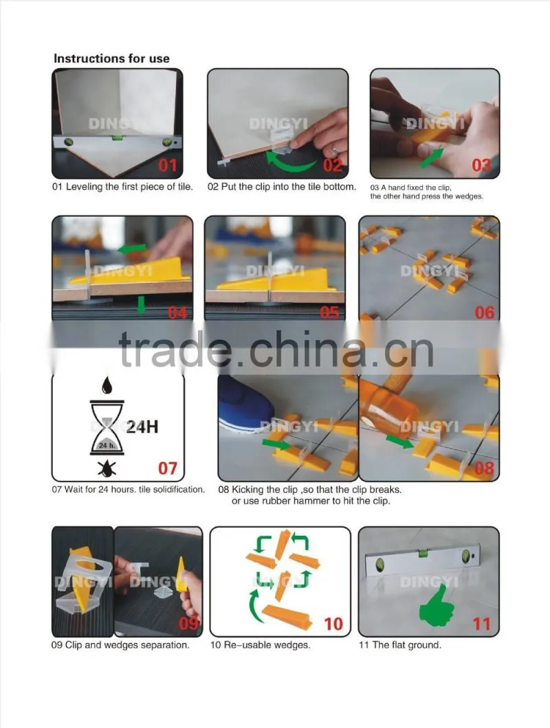 Tile leveling clip tile Leveling System tools