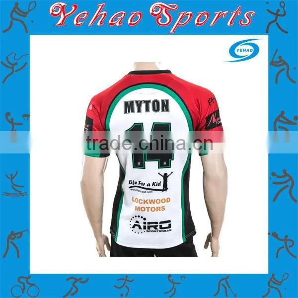New Design Reasonable Price full dye sublimation rugby jersey