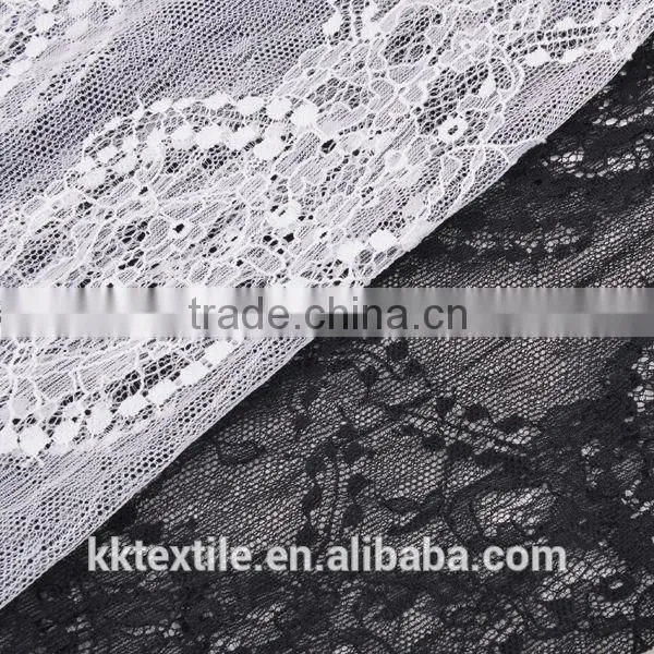 New arrival black rose for ladies dress lace fabric