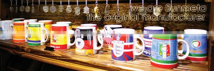 11oz black luminous mug with irregular edge