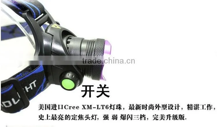 XPE 3W Aluminum Rechargeable Headlamp