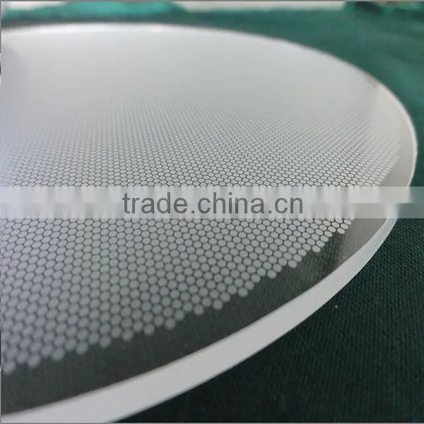 Silk screen printing light guide panel plate