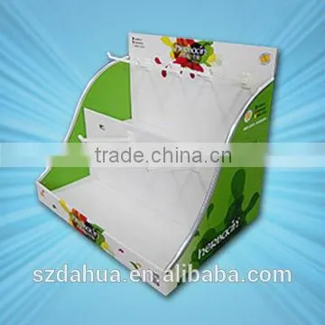 cardboard counter display cartons in display racks