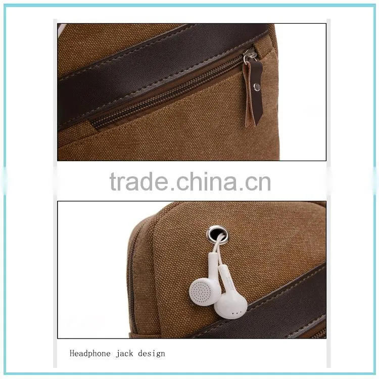 New Canvas Bag Messenger Shoulder Men Bag sport Chest Bag